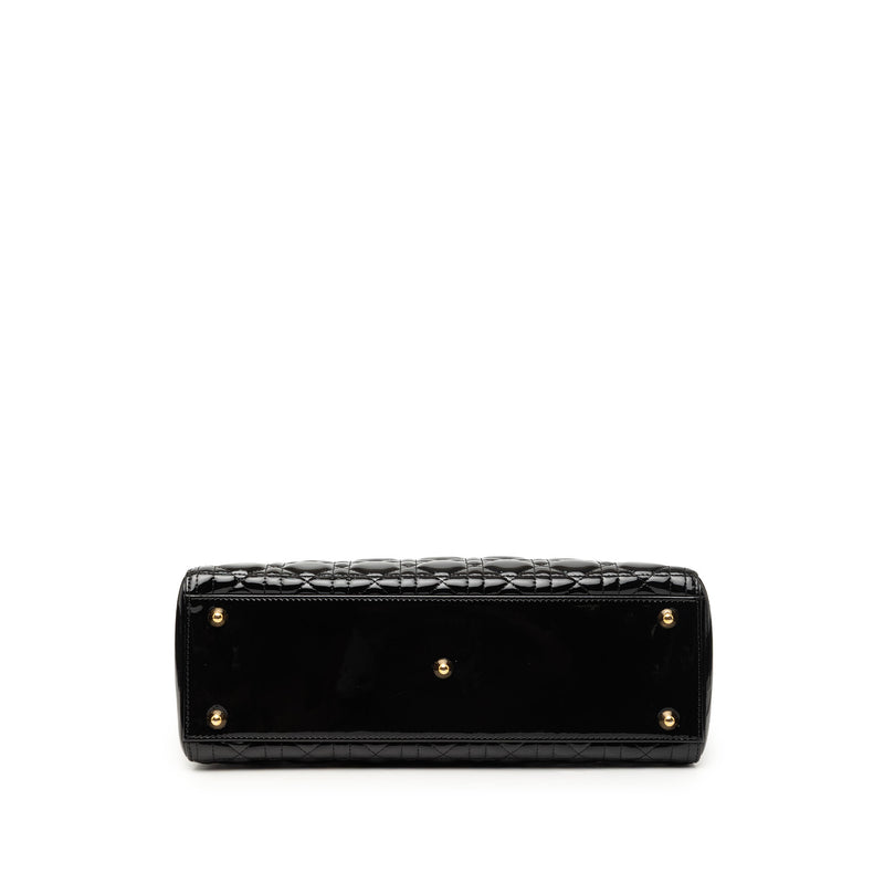 Large Patent Cannage Lady Dior - Image 3