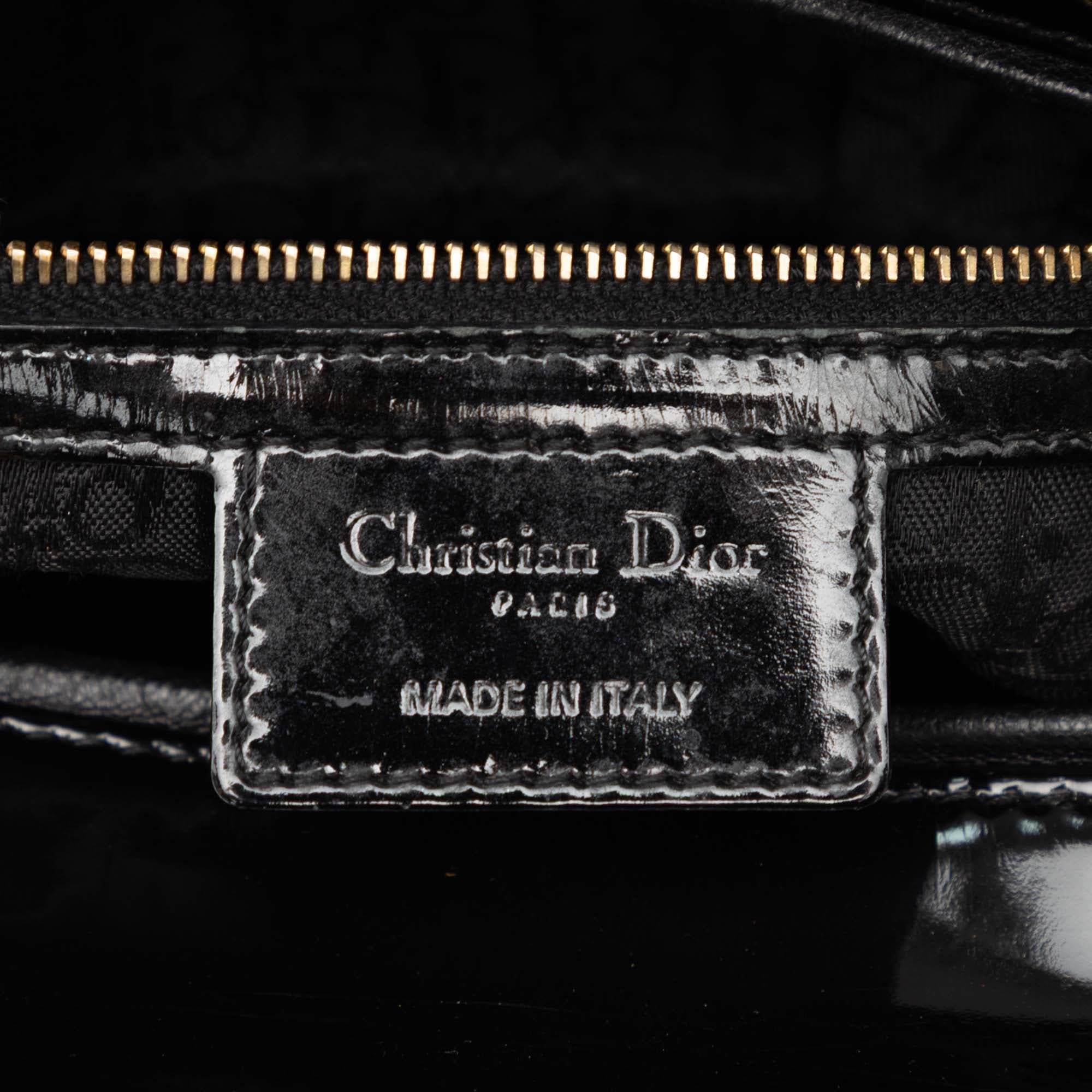 Large Patent Cannage Lady Dior - Image 5