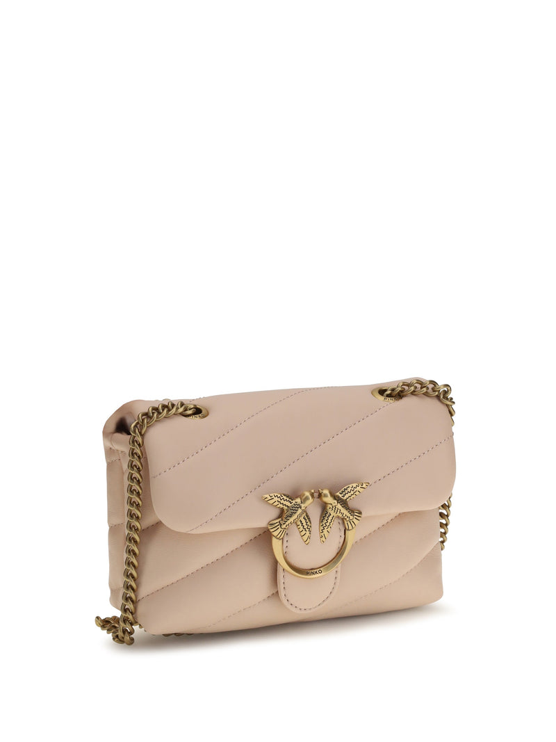 Pinko Shoulder Bag — Pink Calf Leather