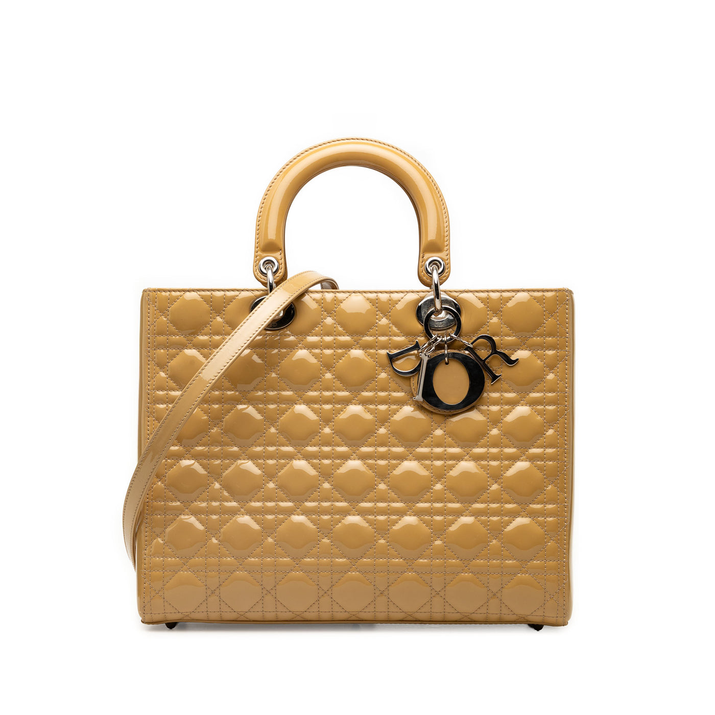 Large Patent Cannage Lady Dior - Image 1
