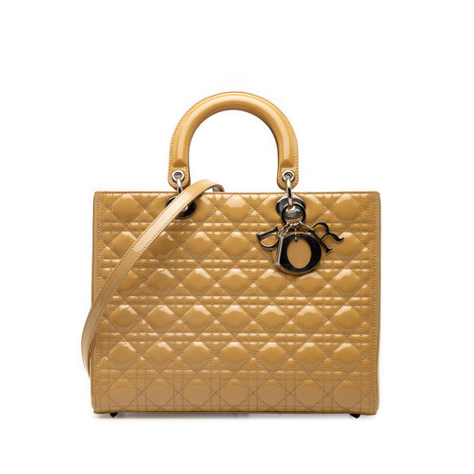 Large Patent Cannage Lady Dior - Image 1