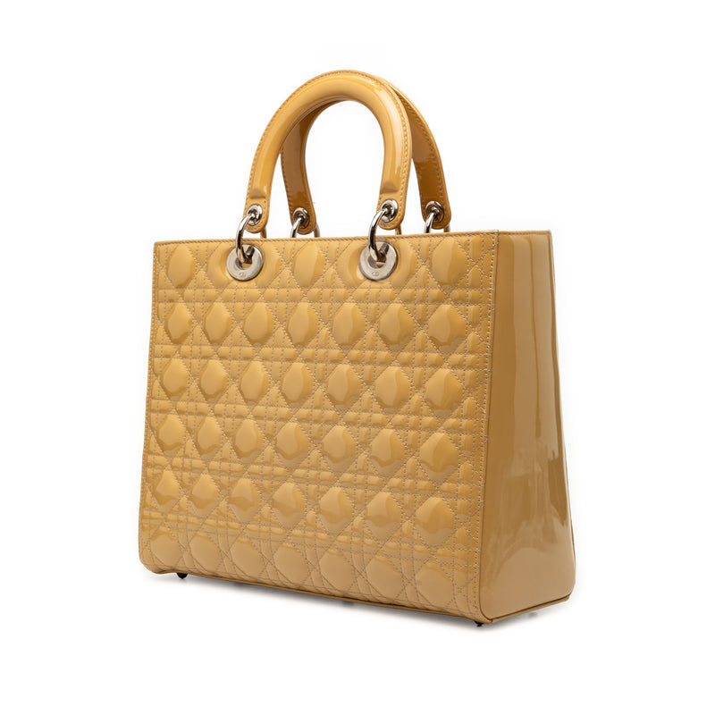 Large Patent Cannage Lady Dior - Image 2