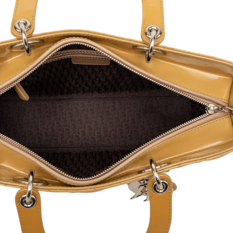 Large Patent Cannage Lady Dior - Image 4