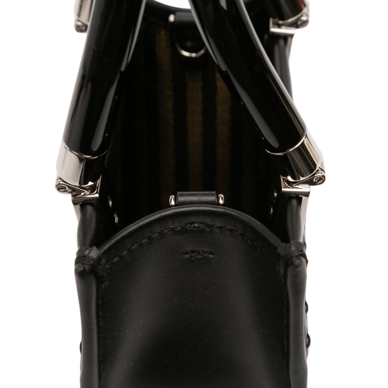 Mini Leather Sunshine Shopper Tote - Image 7