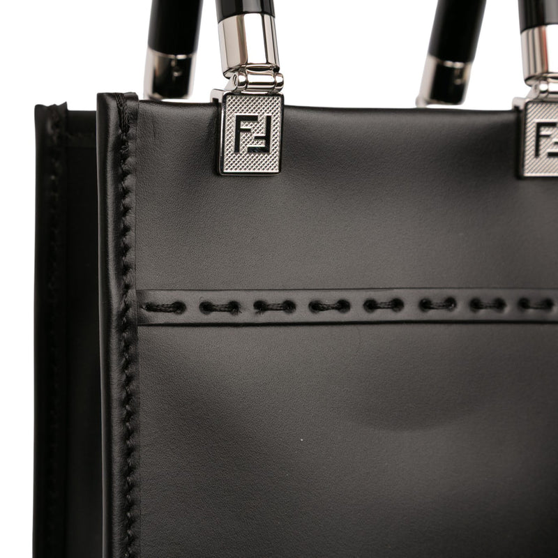 Mini Leather Sunshine Shopper Tote - Image 9