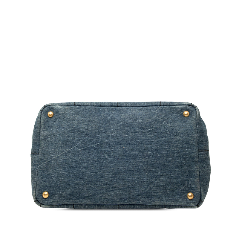 Denim Canapa Logo Satchel - Image 3