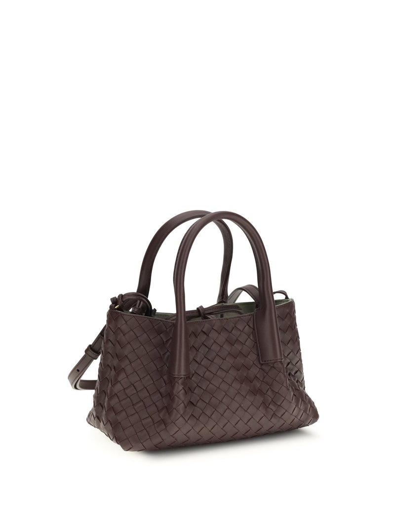 Bottega Veneta Pinacoteca Top Handle Bag — Brown Calf Leather