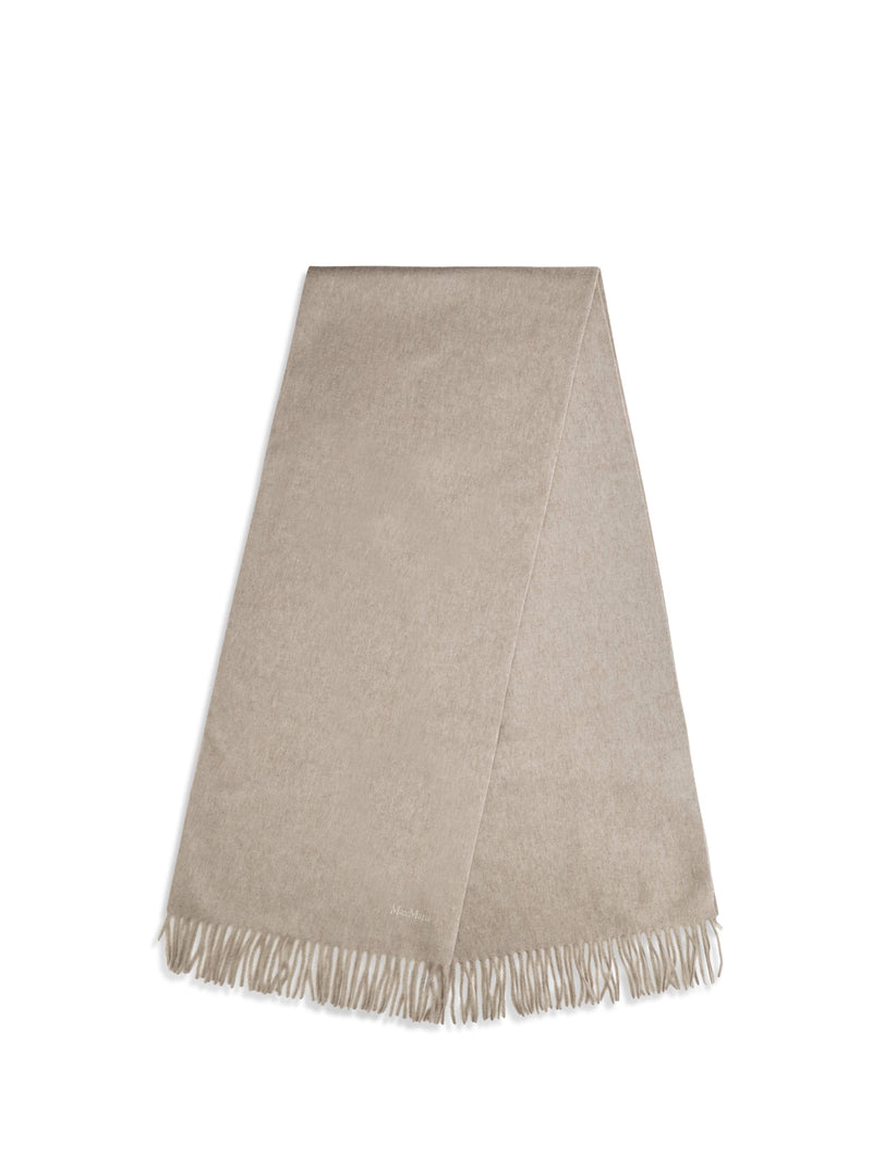 Max Mara Cashmere Scarf — Beige Kashmir/capra Hircus Scarfs