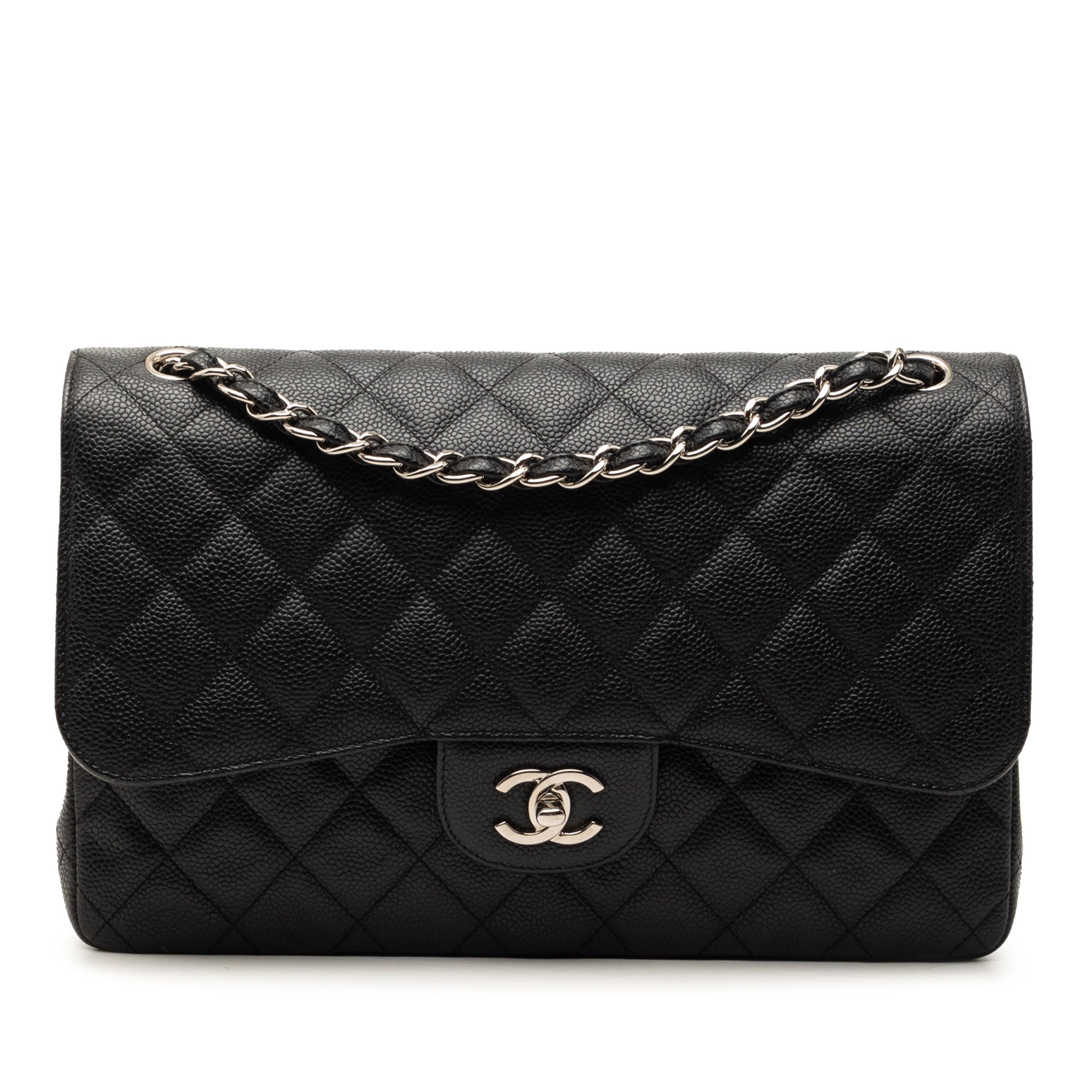 Jumbo Classic Caviar Double Flap - Image 1