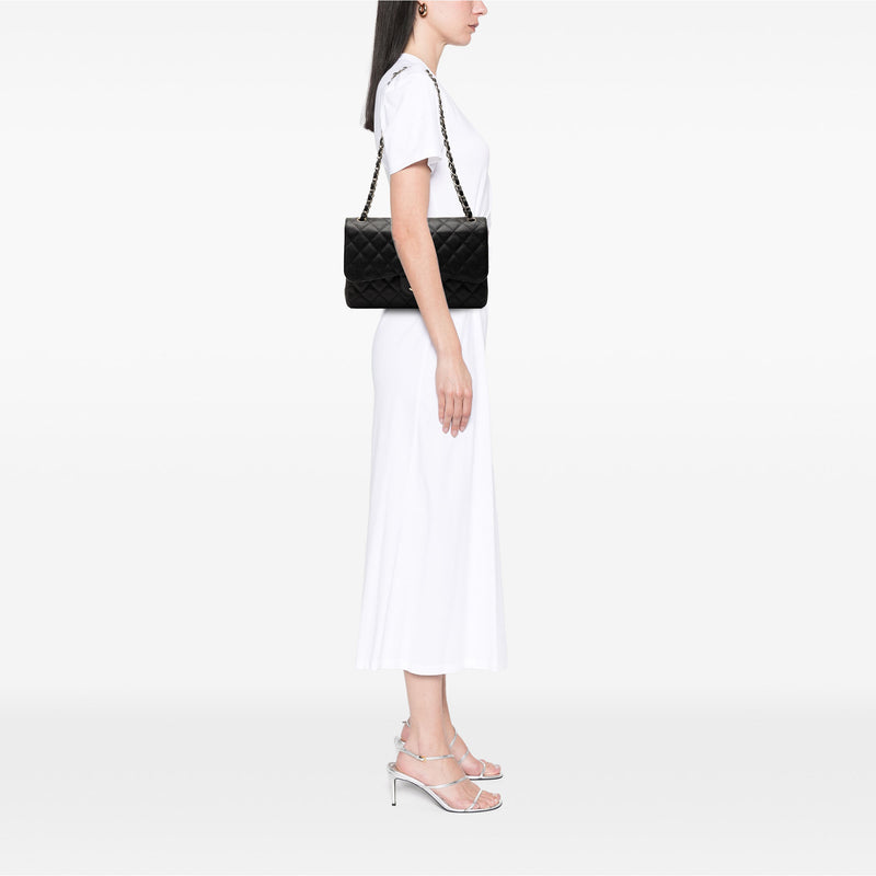 Jumbo Classic Caviar Double Flap - Image 7