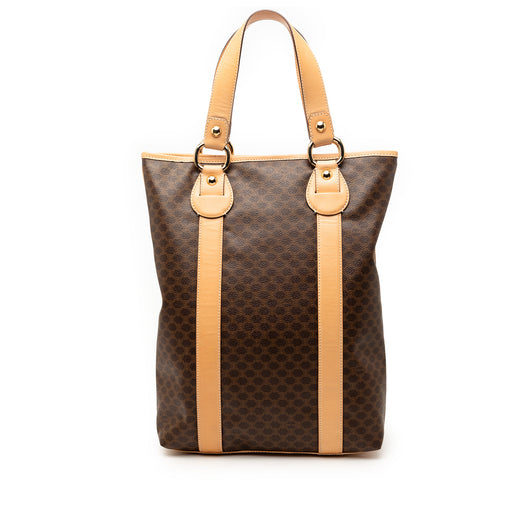 Macadam Coated Canvas Vertical Tote - Image 1