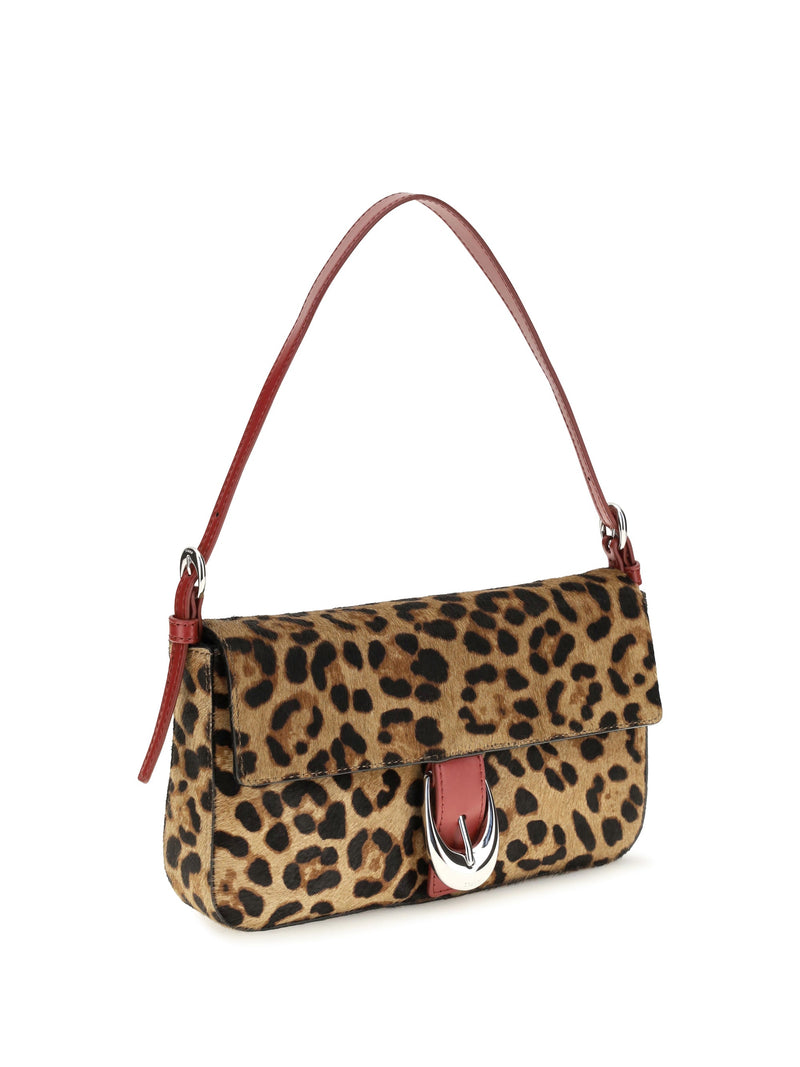 Staud Harlow Shoulder Bag — Beige Calf Leather Bos Taurus