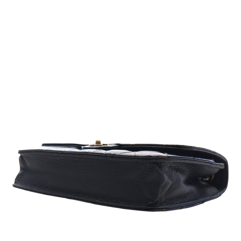 Quilted Patent and Goatskin CC Eyelet Wallet On Chain - Image 13