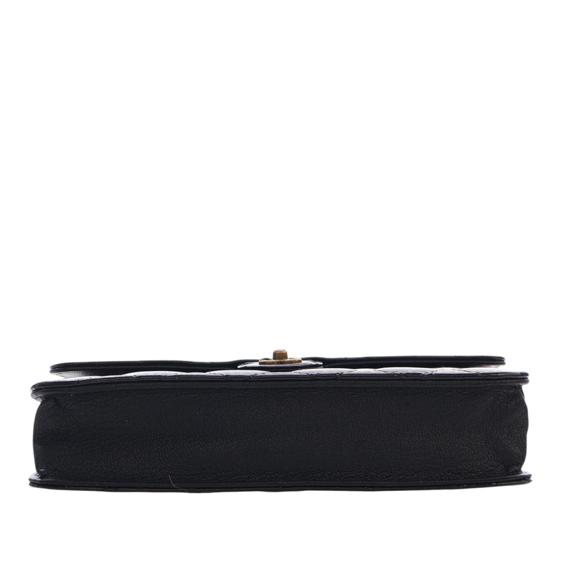 Quilted Patent and Goatskin CC Eyelet Wallet On Chain - Image 5