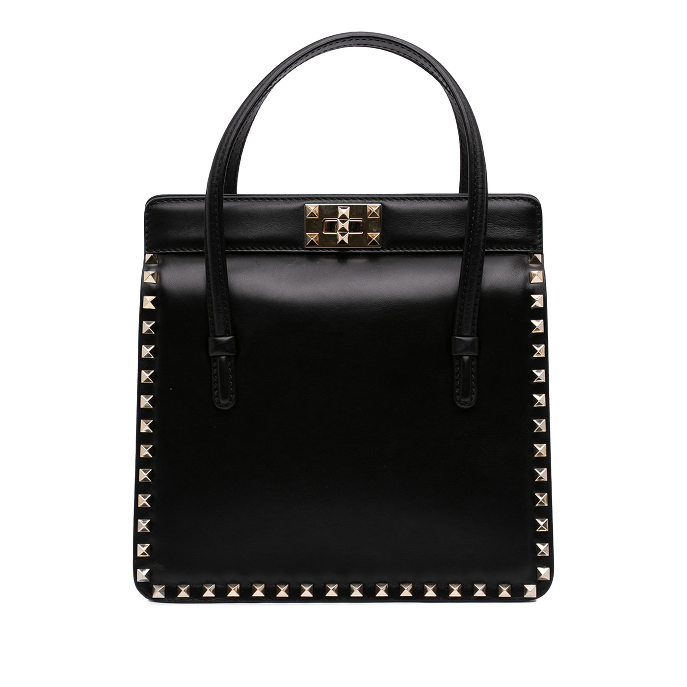 Leather Rockstud Handbag - Image 1