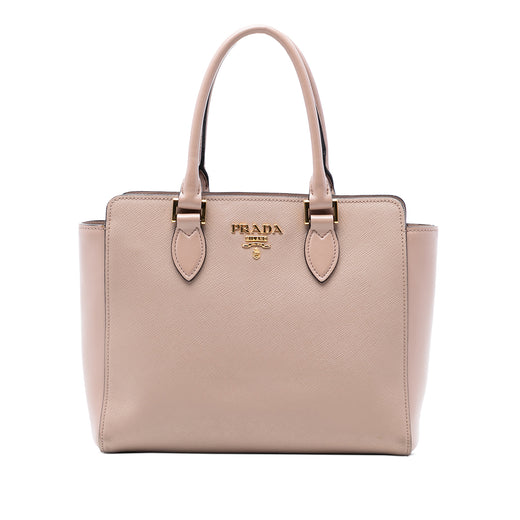 Soft Calf Trimmed Saffiano Lux Open Convertible Tote - Image 1