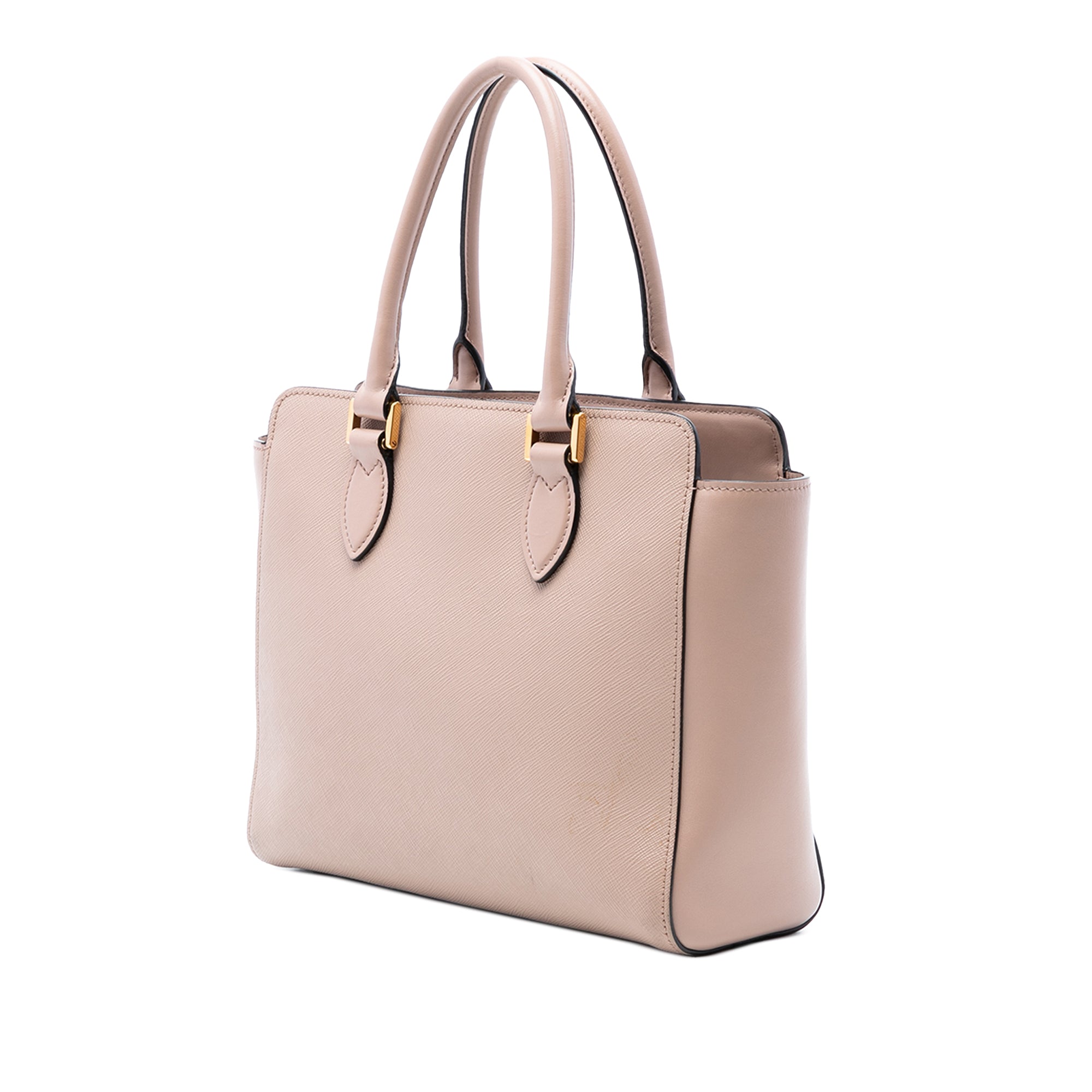 Soft Calf Trimmed Saffiano Lux Open Convertible Tote - Image 2