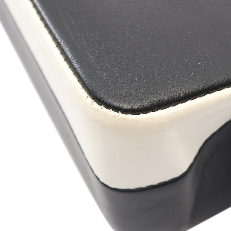 Medium Classic Bicolor Lambskin Geometric Colorblock Double Flap - Image 9