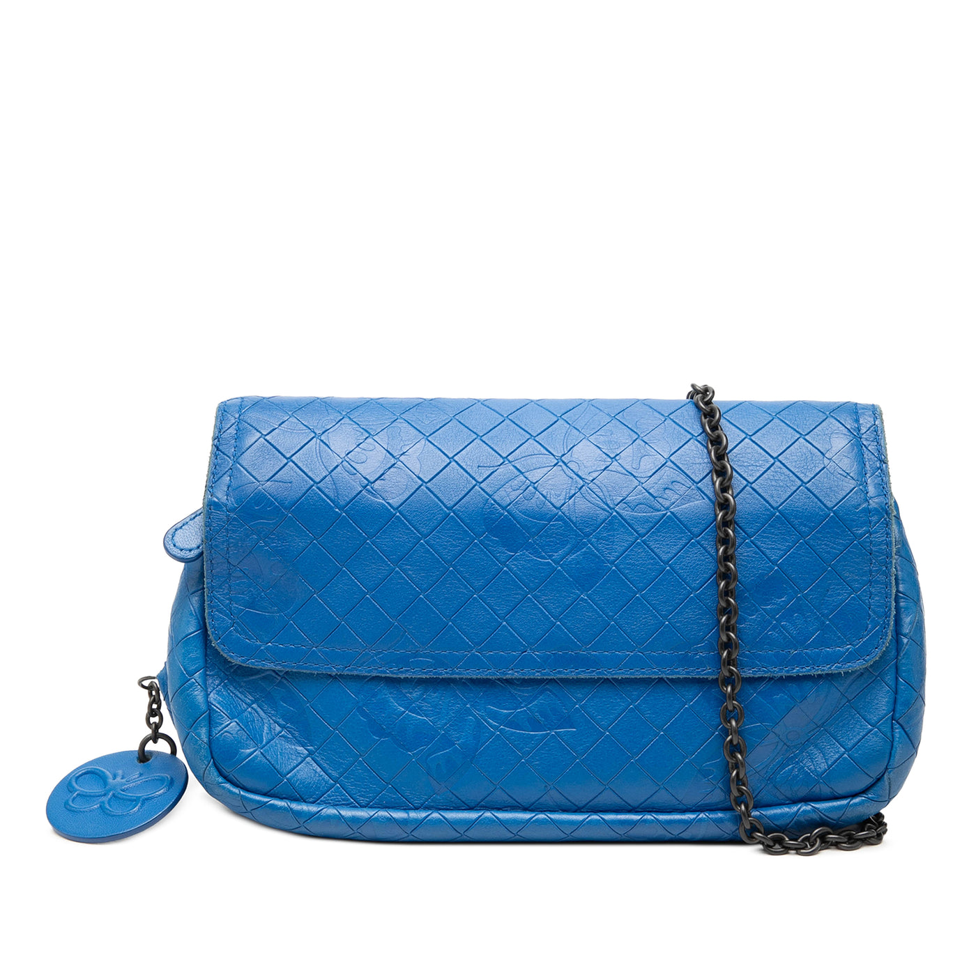 Small Calfskin Intrecciomirage Embossed Butterfly Chain Crossbody - Image 1