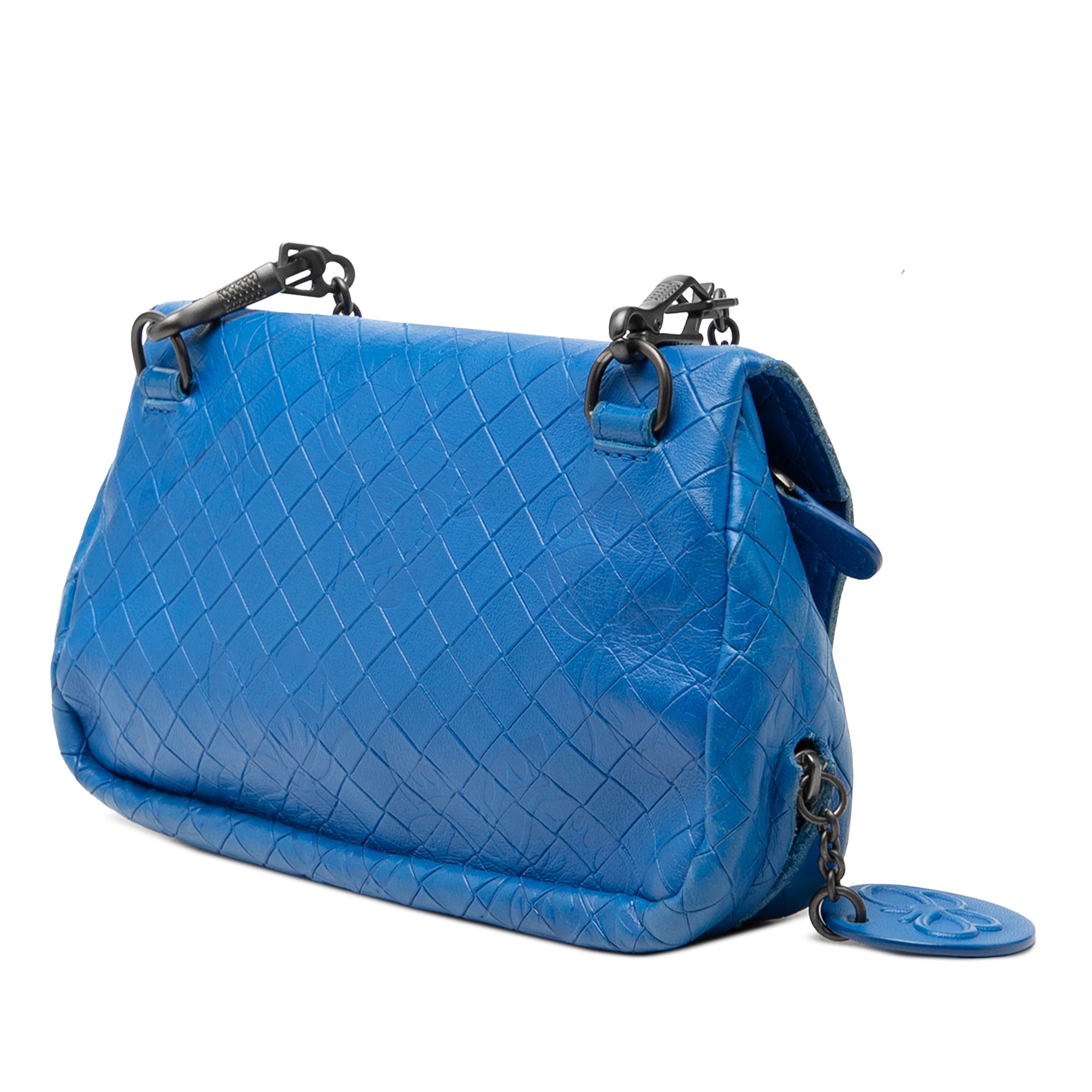 Small Calfskin Intrecciomirage Embossed Butterfly Chain Crossbody - Image 2