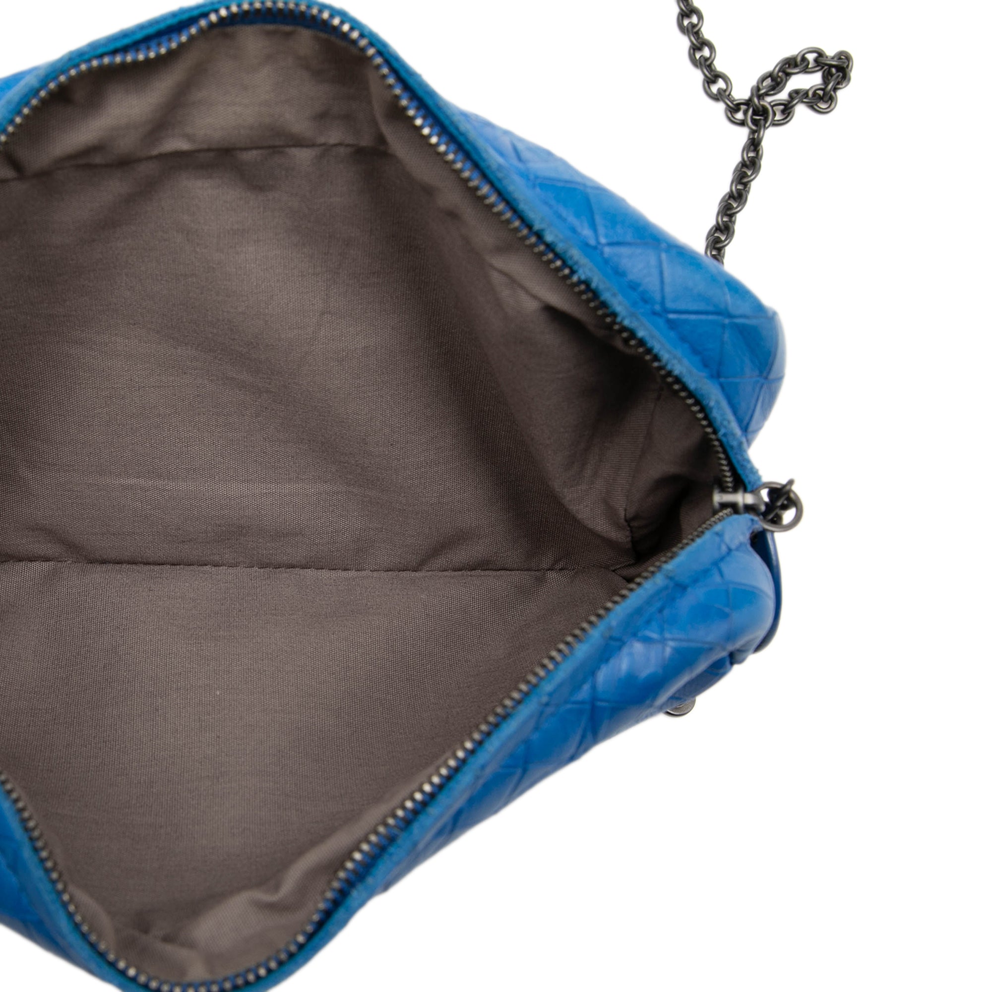 Small Calfskin Intrecciomirage Embossed Butterfly Chain Crossbody - Image 4
