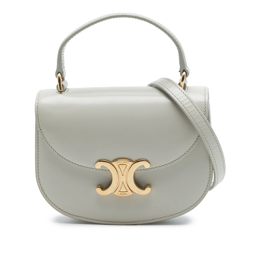 Mini Shiny Calfskin Besace Clea Satchel - Image 1