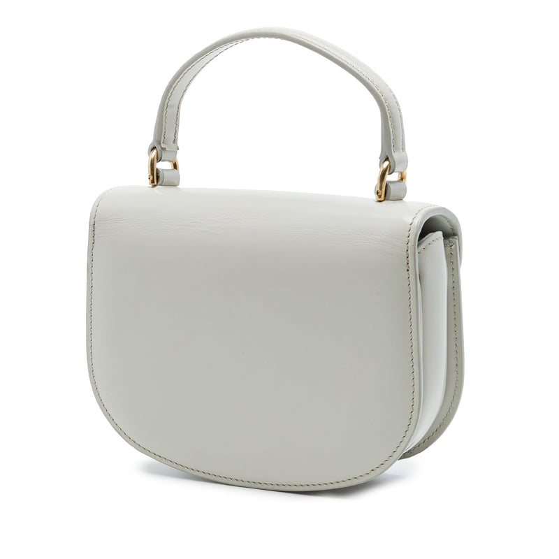 Mini Shiny Calfskin Besace Clea Satchel - Image 2