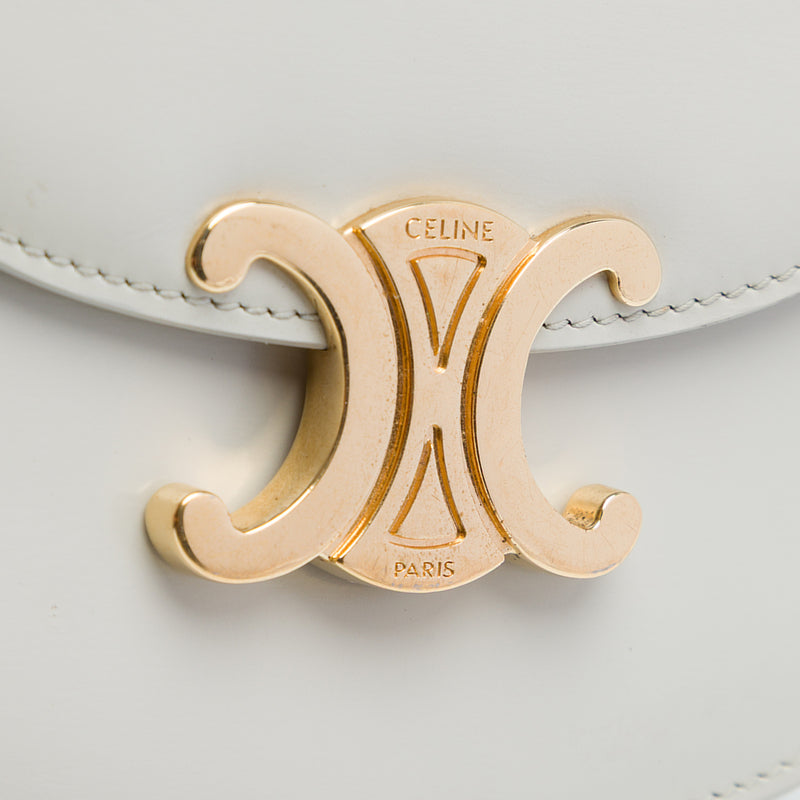 Mini Shiny Calfskin Besace Clea Satchel - Image 5