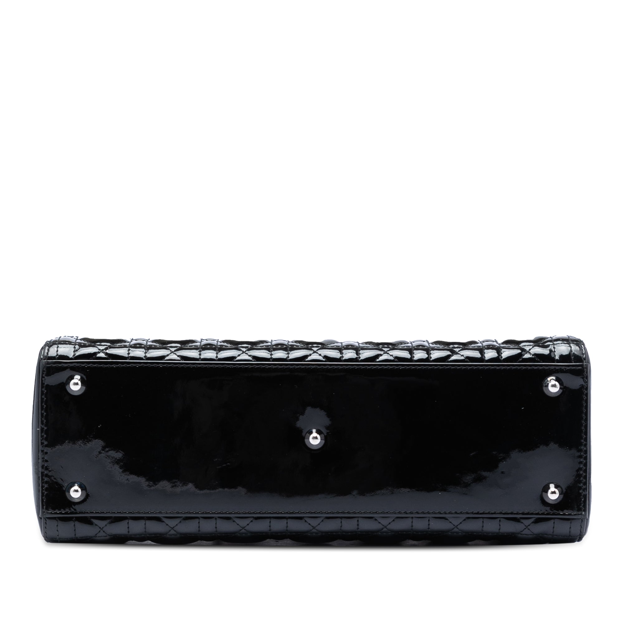 Large Patent Cannage Lady Dior - Image 3