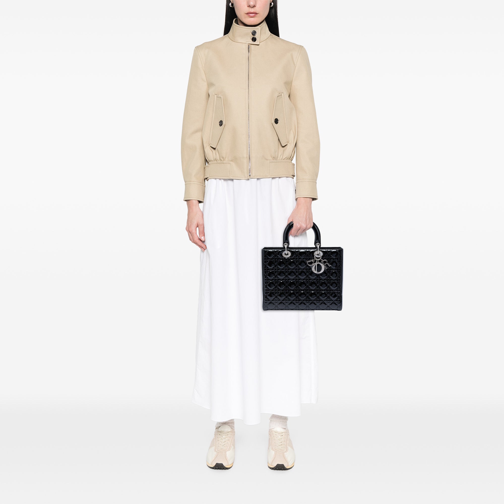 Large Patent Cannage Lady Dior - Image 7