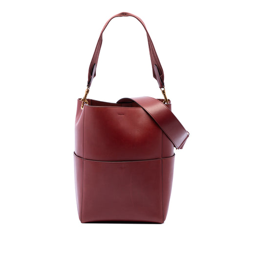 Medium Leather Seau Sangle Bucket Bag - Image 1