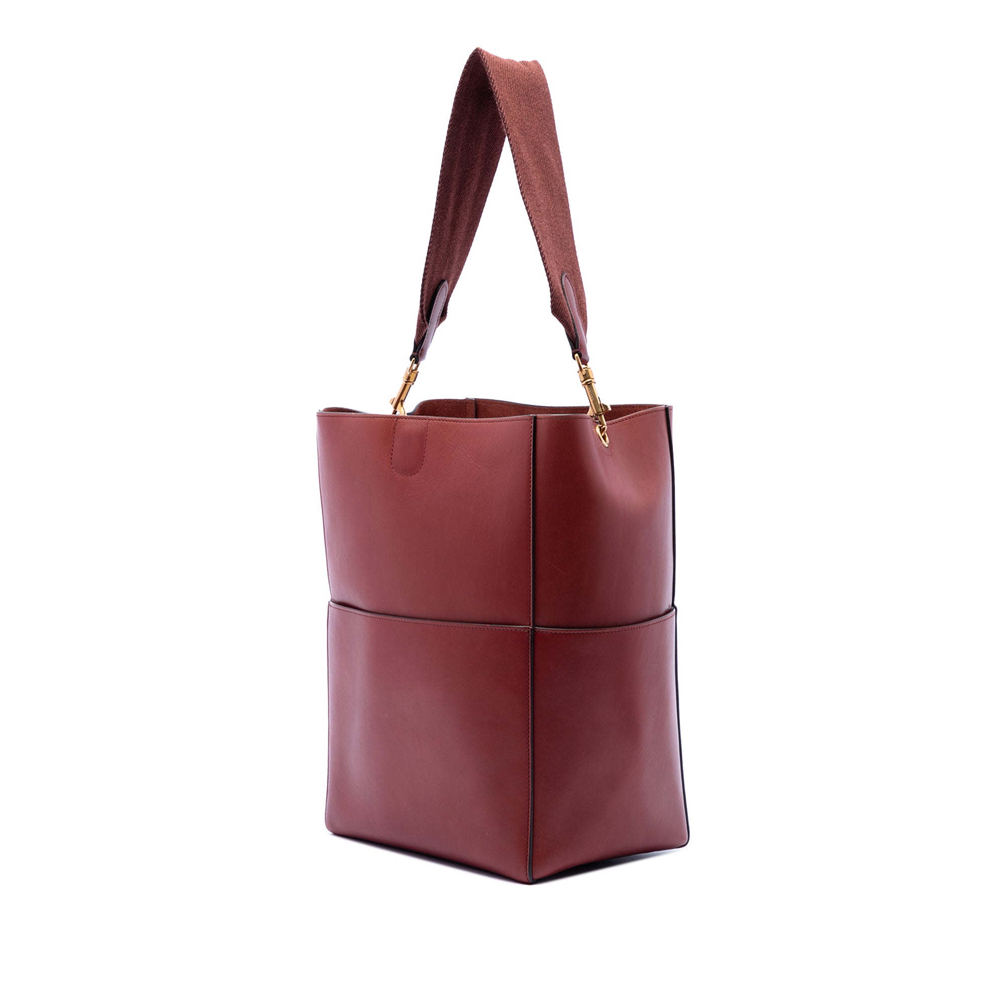 Medium Leather Seau Sangle Bucket Bag - Image 2