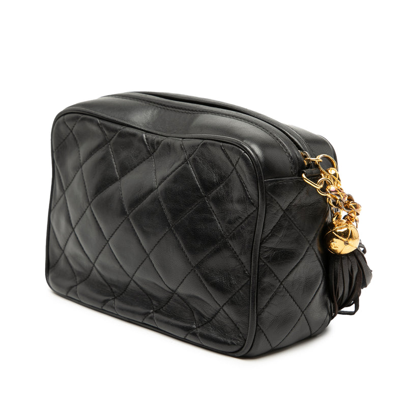 Mini CC Quilted Lambskin Tassel Camera Bag - Image 2