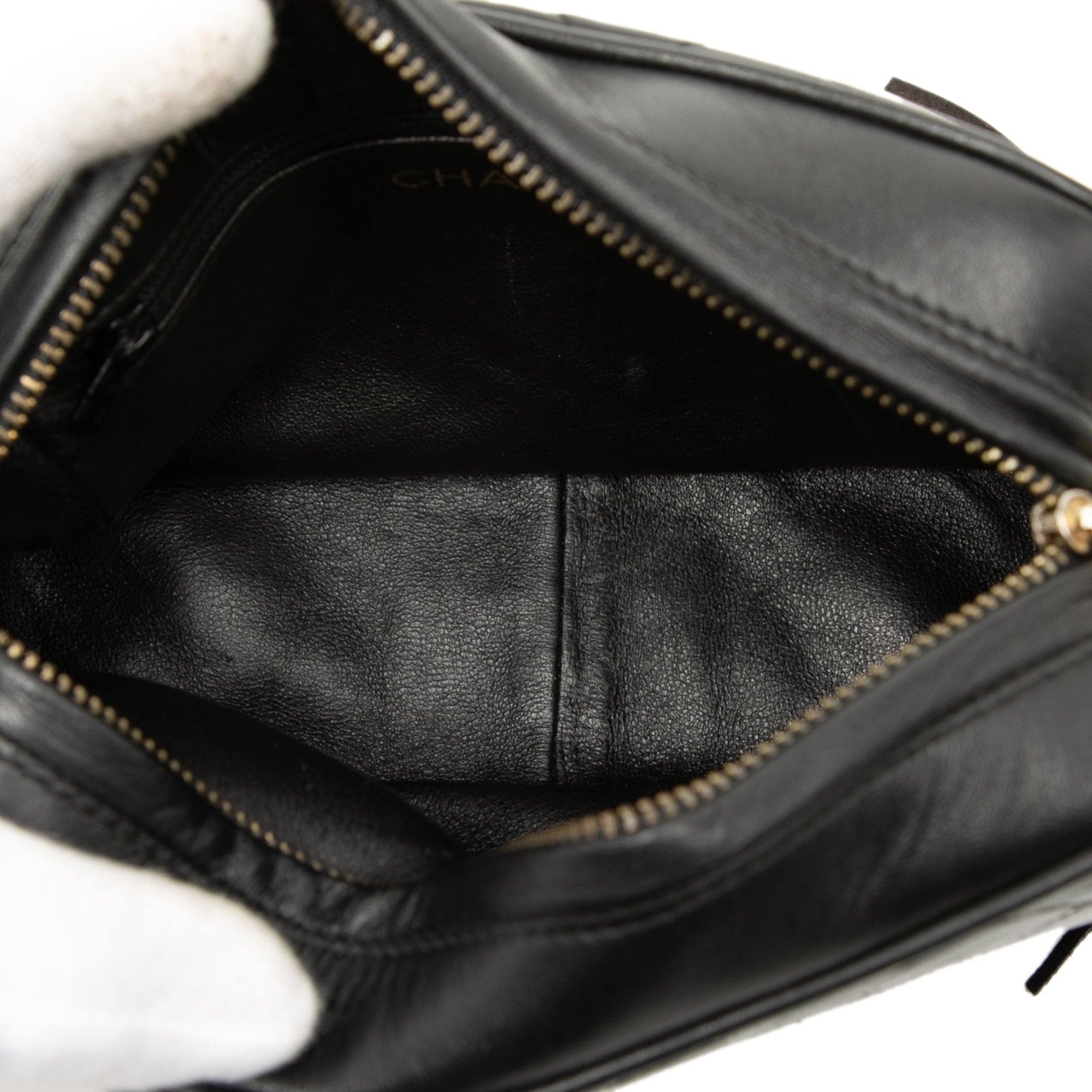 Mini CC Quilted Lambskin Tassel Camera Bag - Image 4