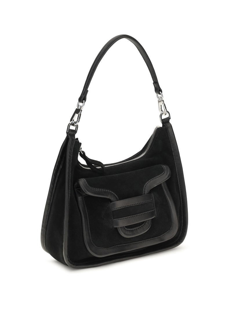 Pierre Hardy Shoulder Bag — Black Calf Leather Bos Taurus