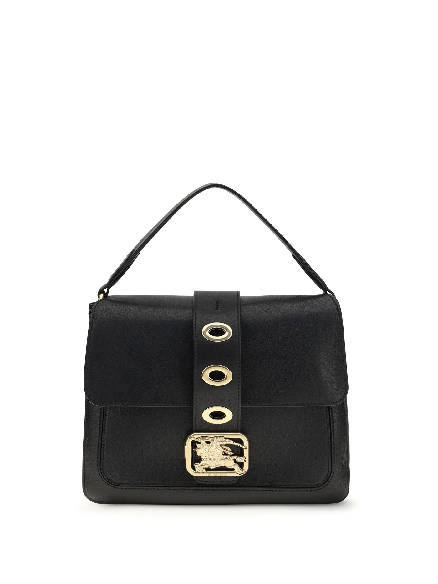Burberry Rider Shoulder Bag — Black Lamb Ovis Aries