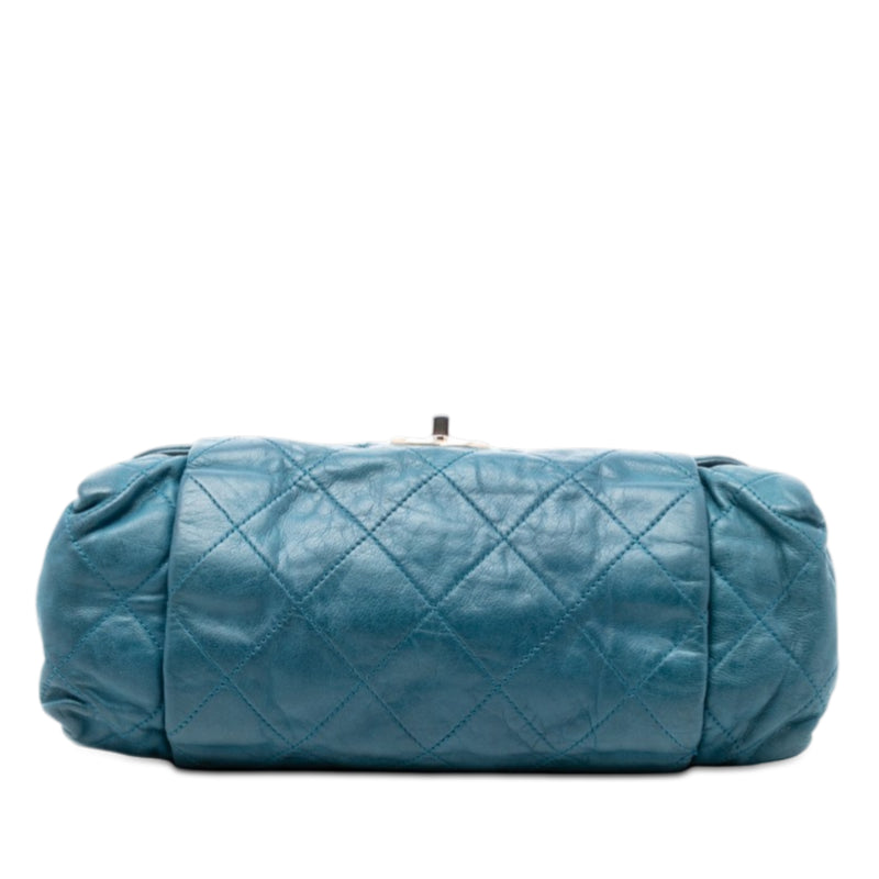 Large Quilted Iridescent Calfskin Chic Quilt Flap - Image 3
