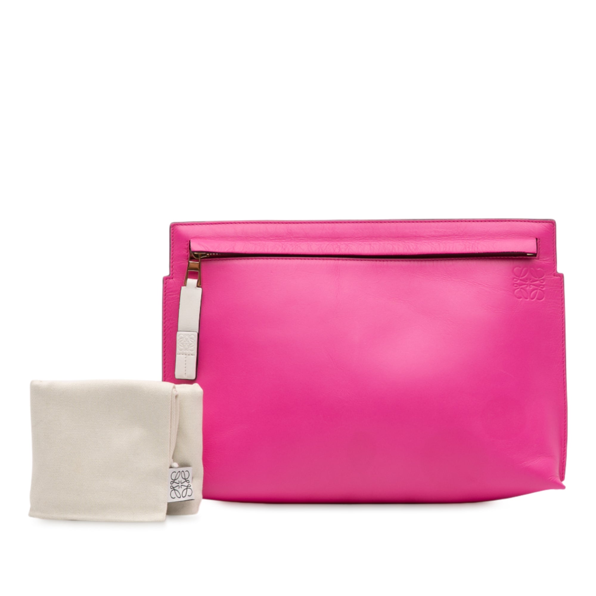 Bicolor Leather Anagram T Pouch - Image 11