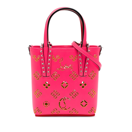 Mini Perforated Calfskin Loubinthesky North South Cabata Satchel - Image 1