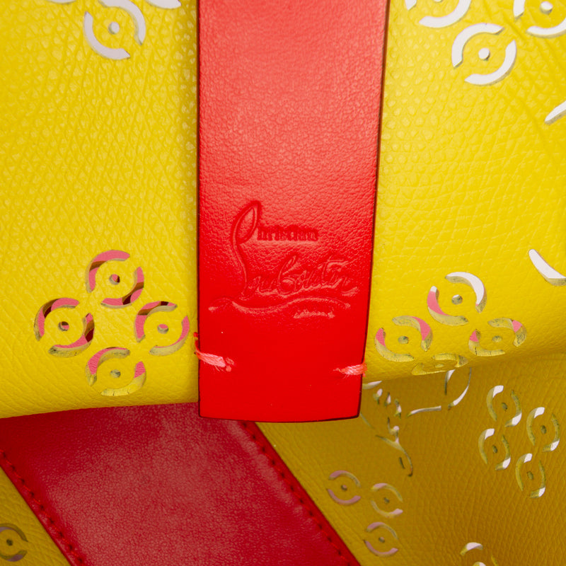 Mini Perforated Calfskin Loubinthesky North South Cabata Satchel - Image 5