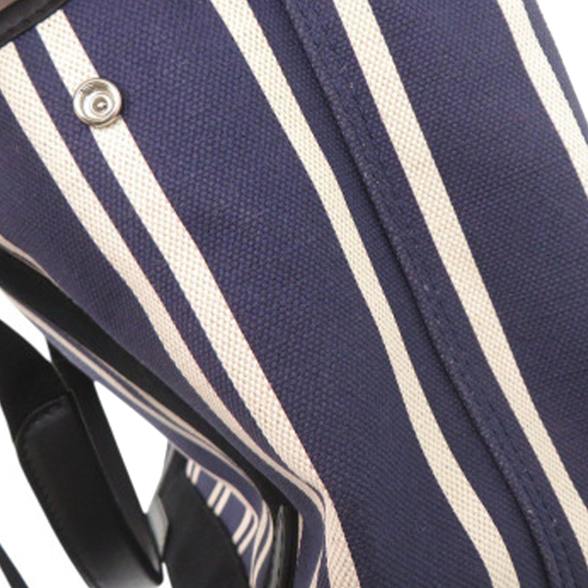 Canvas Striped Navy Cabas S - Image 14