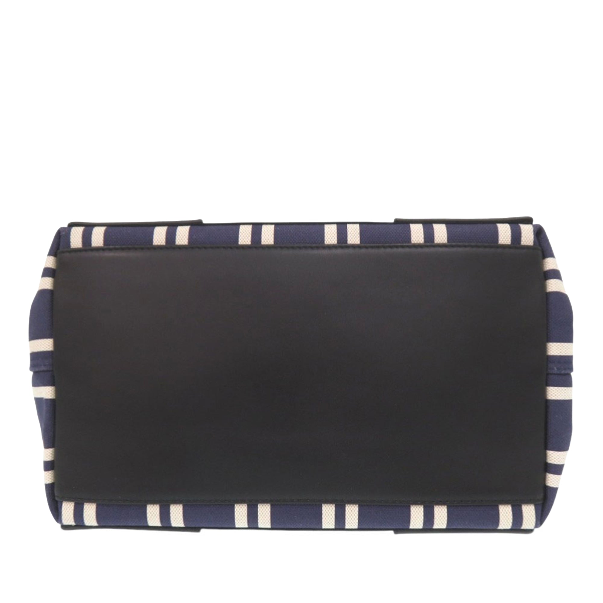 Canvas Striped Navy Cabas S - Image 3
