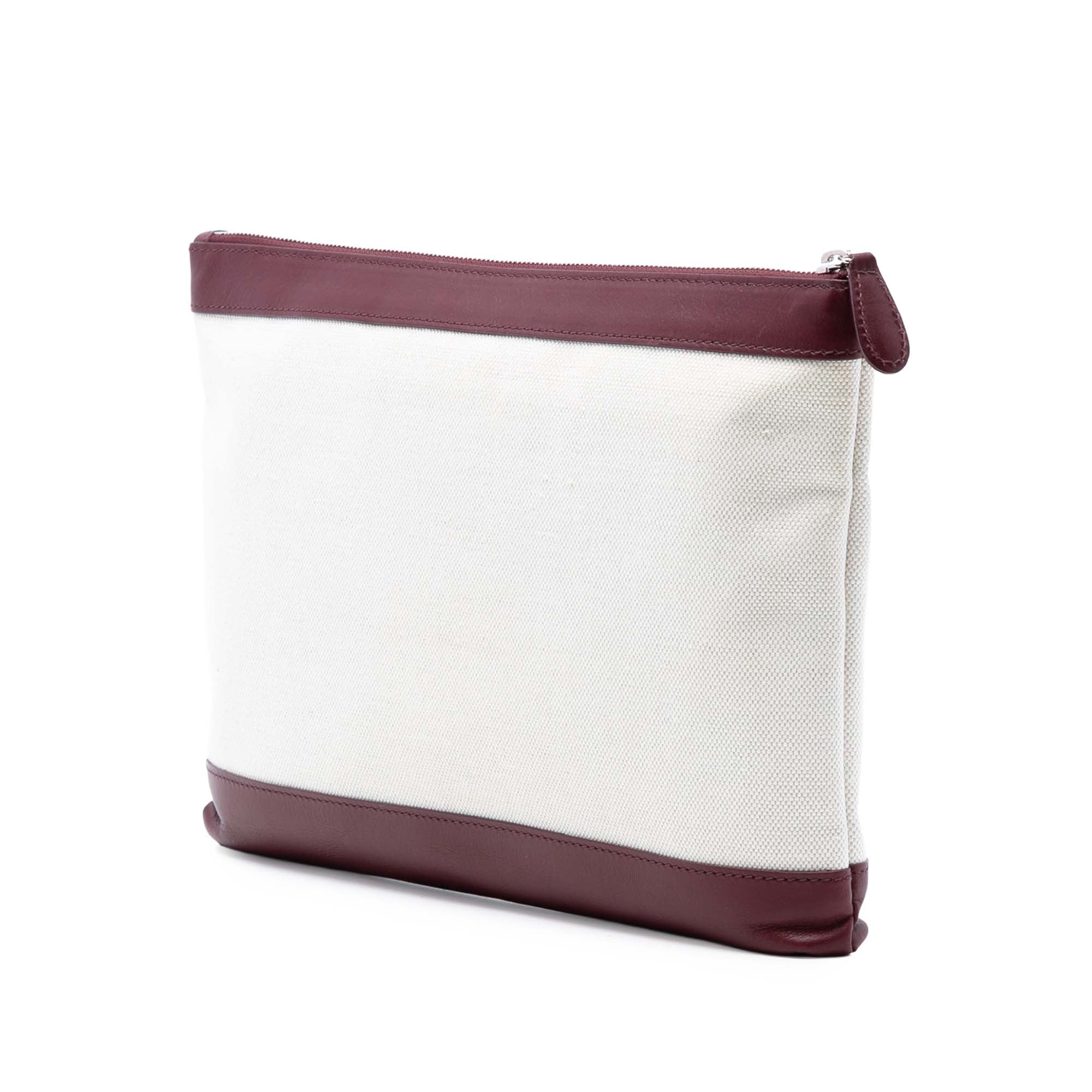 M Canvas Navy Clip Clutch - Image 2