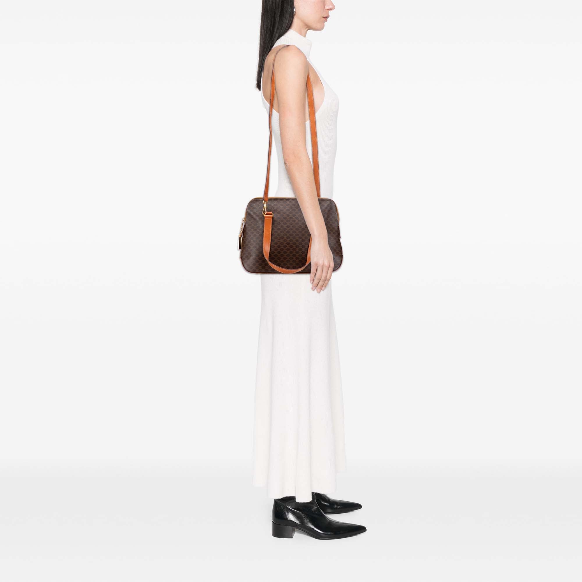 Macadam Coated Canvas Satchel - Image 10