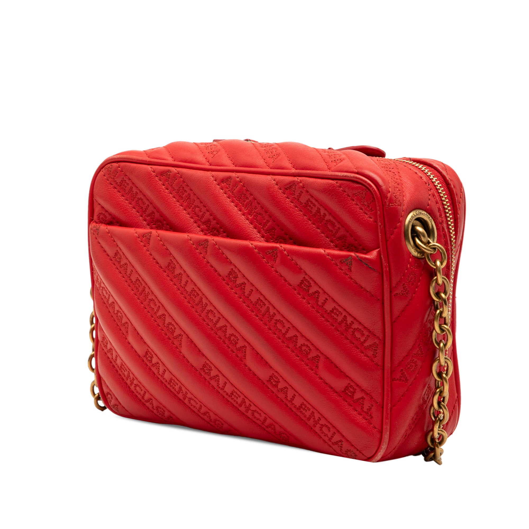 Calfskin Allover Logo Blanket Reporter XS Crossbody - Image 2