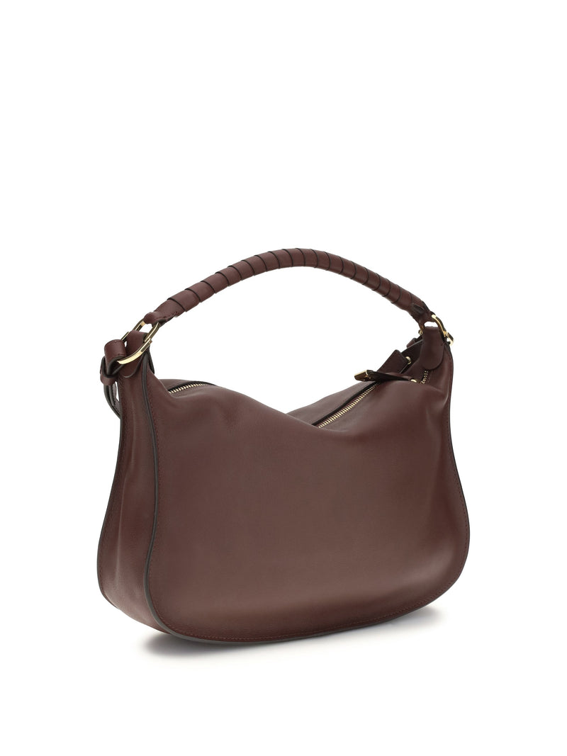 Chloé Marcie Shoulder Bag — Brown Calf Leather