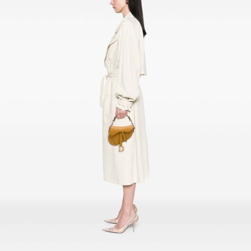 Mini Grained Calfskin Saddle Bag - Image 6