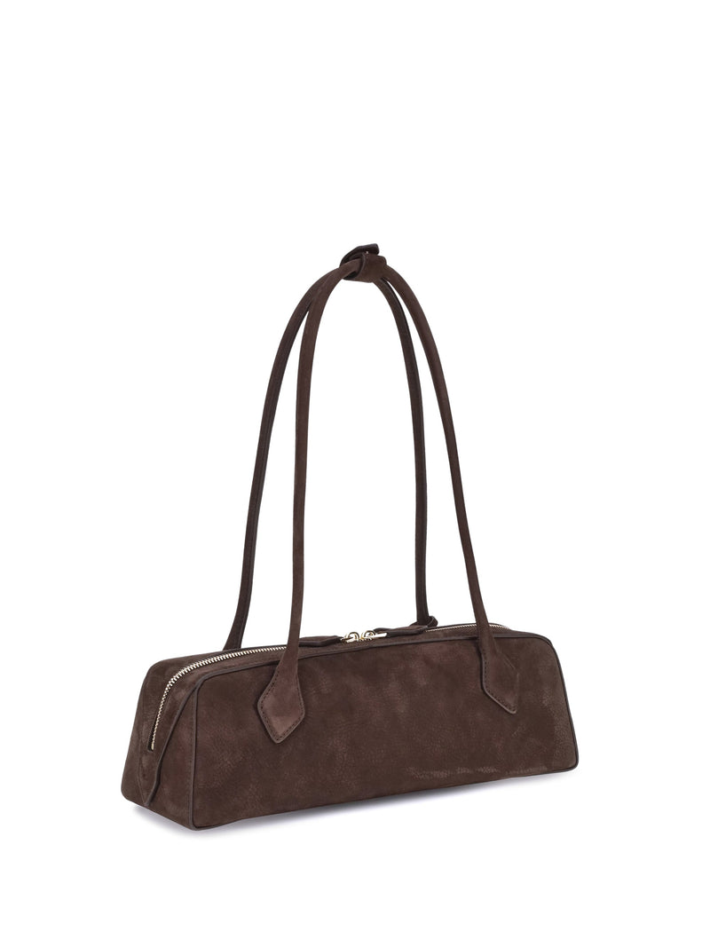Alaïa Le Teckel Shoulder Bag — Brown Calf Leather