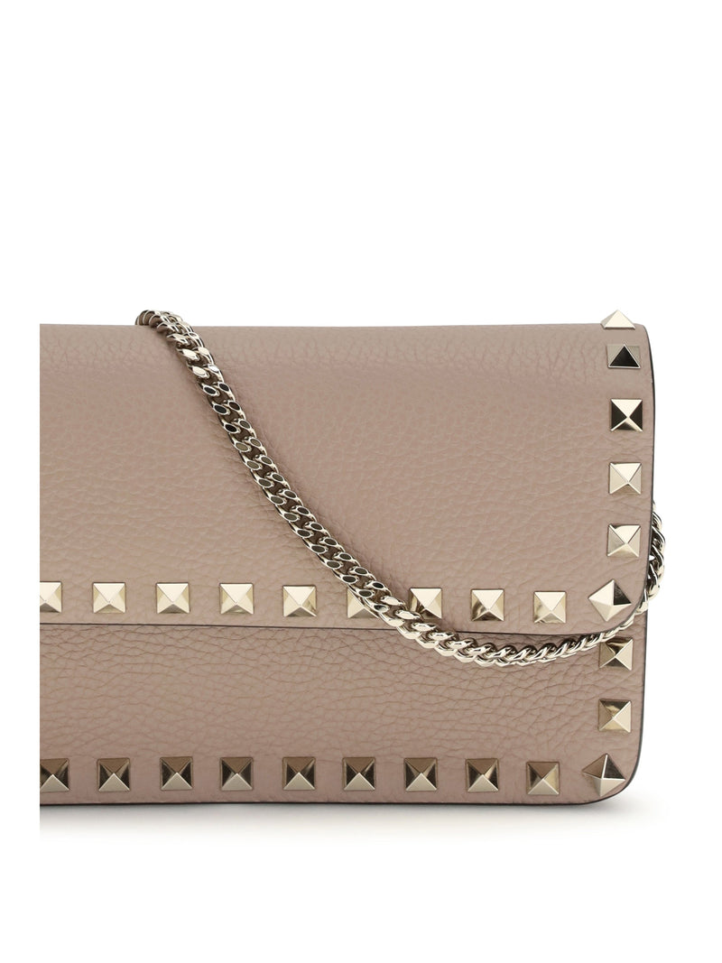 Valentino Garavani Wallet — Beige Calf Leather & Purses