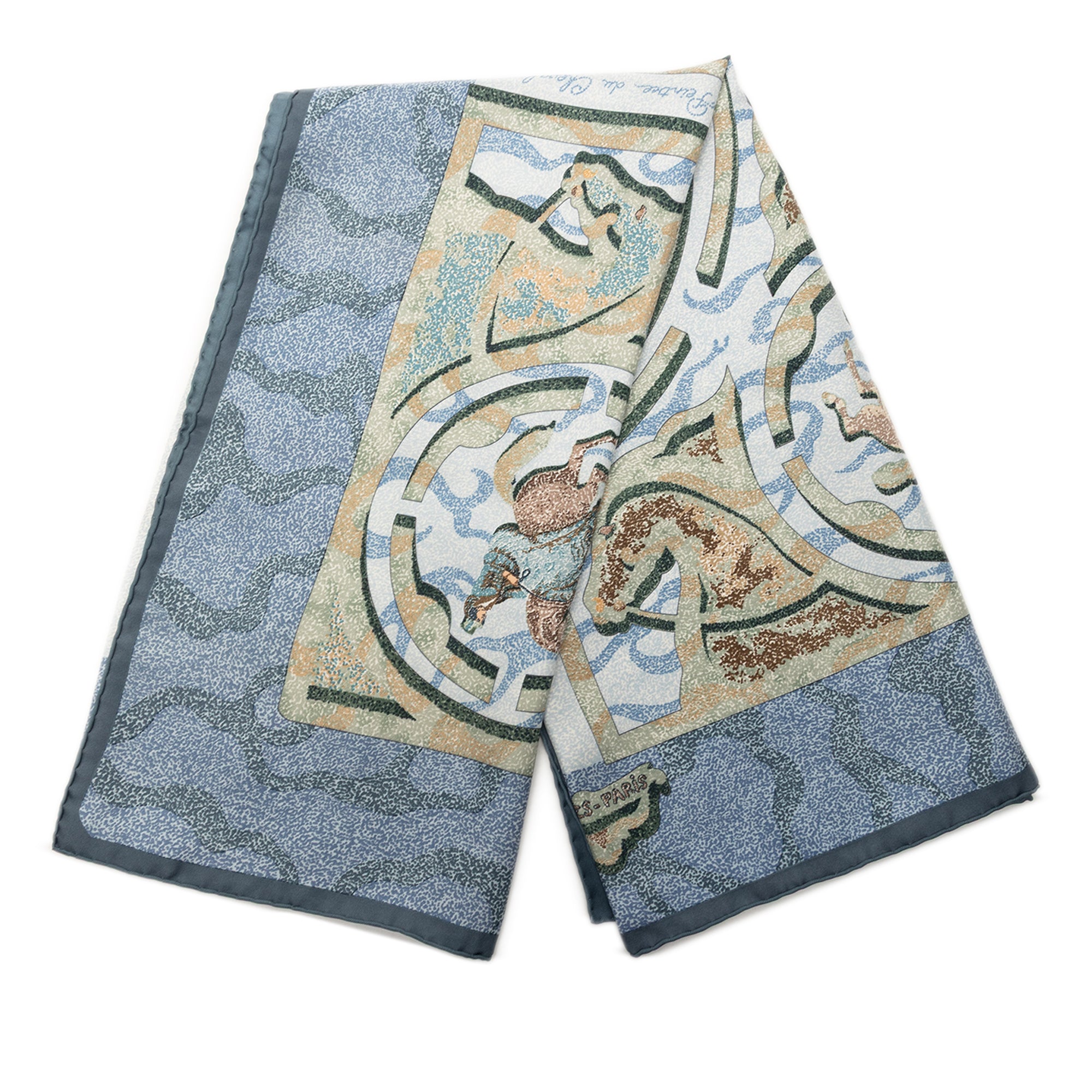 Alfred De Dreux Peintre du Cheval Silk Scarf 90 - Image 1